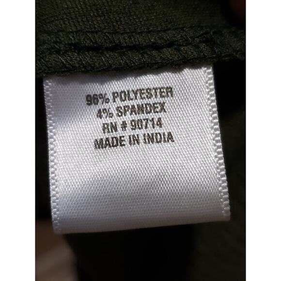 Coco Bianco Sweater Womens Large Green Long Sleeve Stretch Cowl Neck Side Zip - Picture 6 of 13